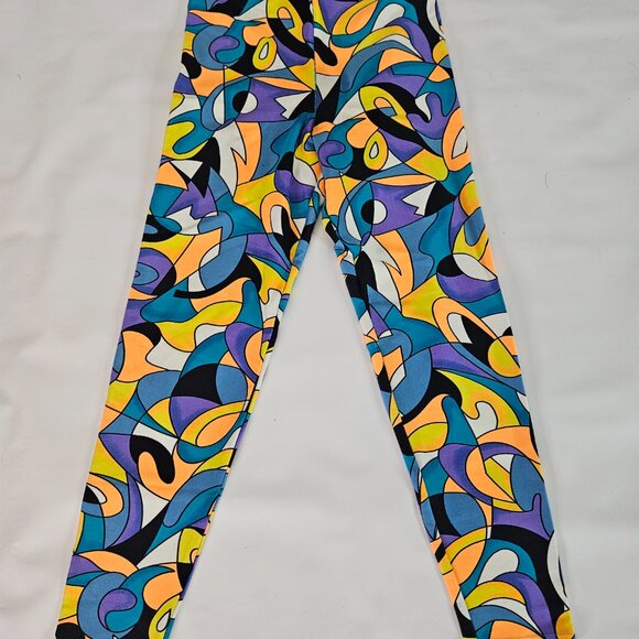 Pro Spirit Workout/Fitness/Running Tights Abstract SPANDEX Pants Womens - Picture 3 of 16